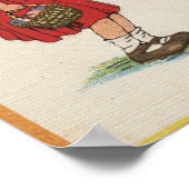 Halloween GreetingKid on Fence Poster (Ecke)