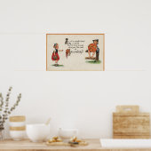 Halloween GreetingKid on Fence Poster (Küche)