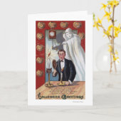Halloween GreetingMan und Geist Karte (Gelbe Blume)