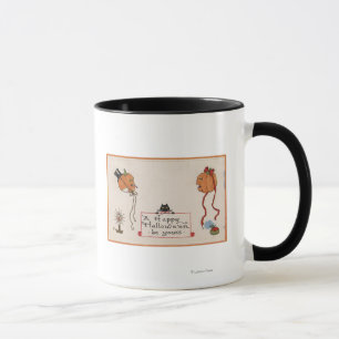 Halloween GreetingMr. U. Frau Jack-O-Lantern Tasse