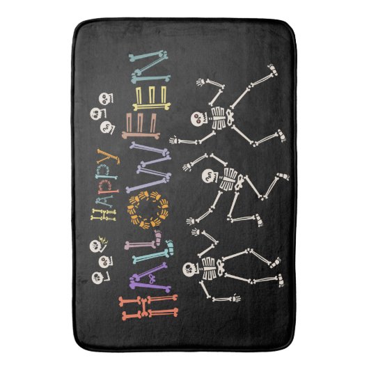 Halloween Greetings Badematte (Vorderseite Vertikal)