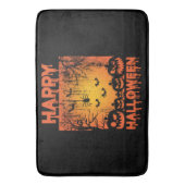 Halloween Greetings Badematte (Vorderseite Vertikal)