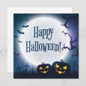 Halloween Greetings Einladung (Vorne/Hinten)