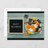 Halloween Greetings Einladung (Vorne/Hinten)