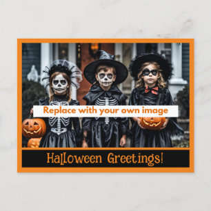 Halloween Greetings Foto Postkarten
