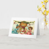 Halloween Greetings Girls Karte (Gelbe Blume)