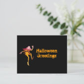 Halloween Greetings Goblin Postkarte (Stehend Vorderseite)