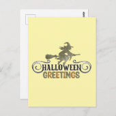 Halloween Greetings - Halloween Postkarte (Vorne/Hinten)