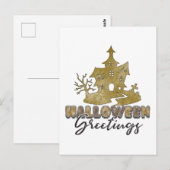 Halloween Greetings - Halloween Postkarte (Vorne/Hinten)