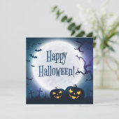Halloween Greetings Karte (Stehend Vorderseite)