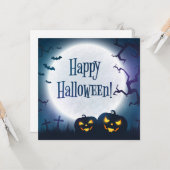 Halloween Greetings Karte (Vorderseite/Rückseite Beispiel)