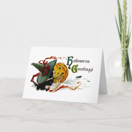 Halloween Greetings Karte (Vorderseite)