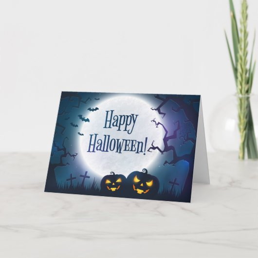 Halloween Greetings Karte (Vorderseite)