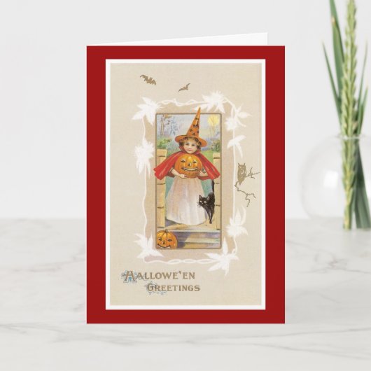 Halloween Greetings Karte (Vorderseite)