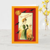 Halloween Greetings Karte (Gelbe Blume)