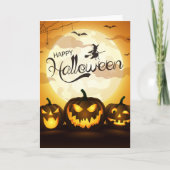 Halloween Greetings Karte (Vorderseite)