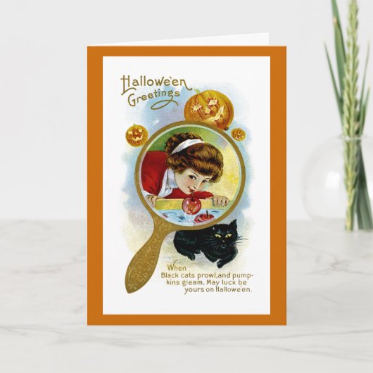 Halloween Greetings Karte (Vorderseite)