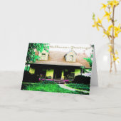 Halloween Greetings Karte (Gelbe Blume)