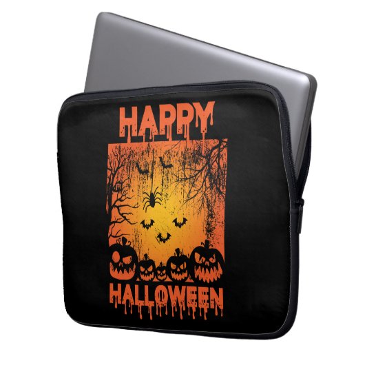 Halloween Greetings Laptopschutzhülle (Vorderseite Links)