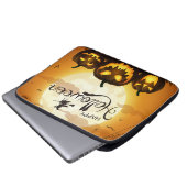Halloween Greetings Laptopschutzhülle (Vorne Knopf)