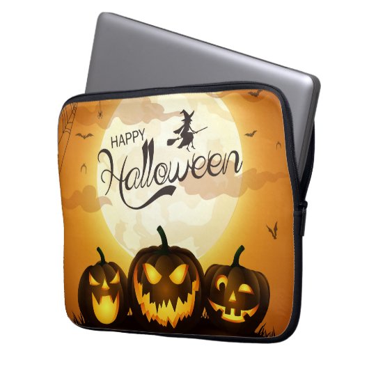Halloween Greetings Laptopschutzhülle (Vorderseite Links)