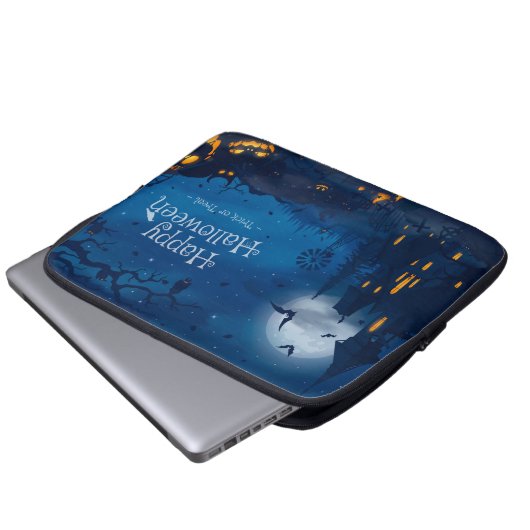 Halloween Greetings Laptopschutzhülle (Vorne Knopf)