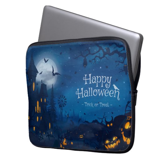 Halloween Greetings Laptopschutzhülle (Vorderseite Links)