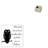 Halloween Greetings Owl Rubber Briefmarke Gummistempel (Stempel)