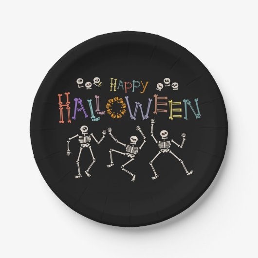 Halloween Greetings Pappteller (Vorderseite)