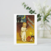 Halloween Greetings Postkarte (Stehend Vorderseite)