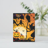 Halloween greetings_ postkarte (Stehend Vorderseite)