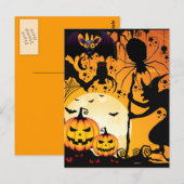Halloween greetings_ postkarte (Vorne/Hinten)