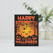 Halloween Greetings Postkarte (Stehend Vorderseite)