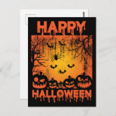 Halloween Greetings Postkarte (Vorne/Hinten)