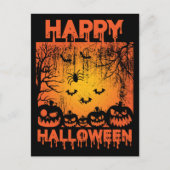 Halloween Greetings Postkarte (Vorderseite)