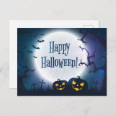 Halloween Greetings Postkarte (Vorne/Hinten)