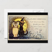 Halloween Greetings Postkarte (Vorne/Hinten)