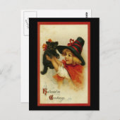 Halloween Greetings Postkarte (Vorne/Hinten)