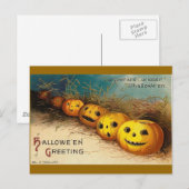 Halloween Greetings Postkarte (Vorne/Hinten)