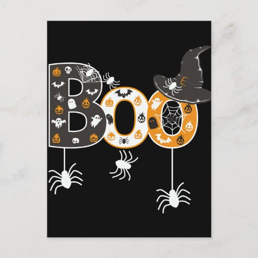 Halloween Greetings Postkarte (Vorderseite)