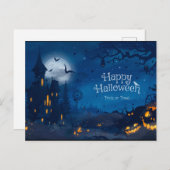 Halloween Greetings Postkarte (Vorne/Hinten)