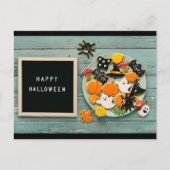 Halloween Greetings Postkarte (Vorderseite)