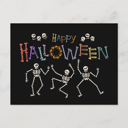 Halloween Greetings Postkarte (Vorderseite)