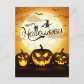 Halloween Greetings Postkarte (Vorderseite)