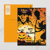 Halloween greetings_ postkarte (Vorne/Hinten)