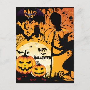 Halloween greetings_ postkarte