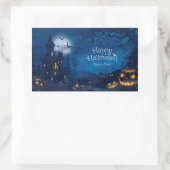 Halloween Greetings Rechteckiger Aufkleber (Tasche)