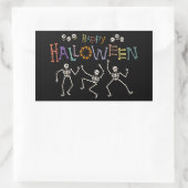 Halloween Greetings Rechteckiger Aufkleber (Tasche)