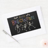 Halloween Greetings Rechteckiger Aufkleber (Umschlag)
