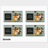 Halloween Greetings Rechteckiger Aufkleber (Blatt)